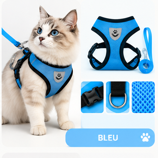 Harnais & laisse pour chat Mimi Wild